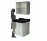 Standing Height Laboratory Cabinets