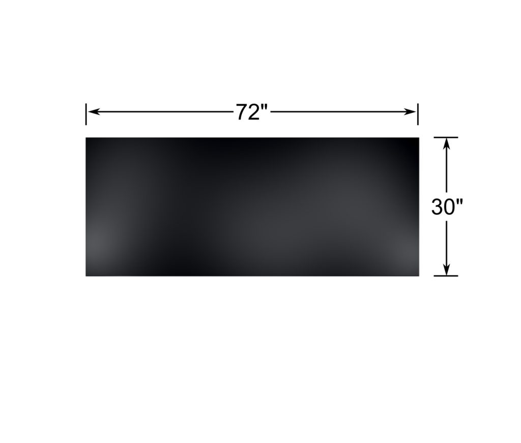 Black Phenolic Resin Table Top, 3/4" T x 30"W x 72"L